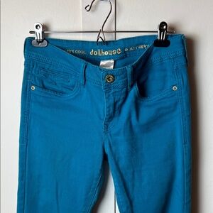 Dollhouse Vibrant Turquoise Blue Stretch Jeans
